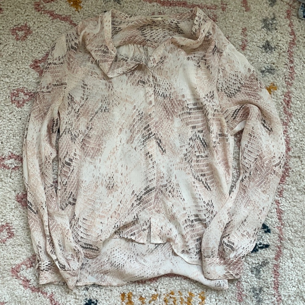 Snake Skin Button Down